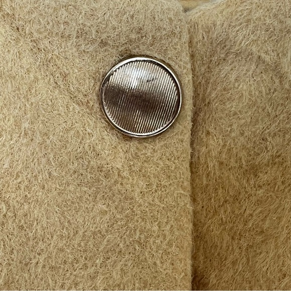 NWOT Joie Belted Double Breasted Evening Jacket Yellow Patch Pockets Size L - Picture 5 of 13